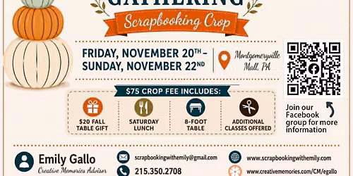 Grateful Gatherings Scrapbooking Crop
