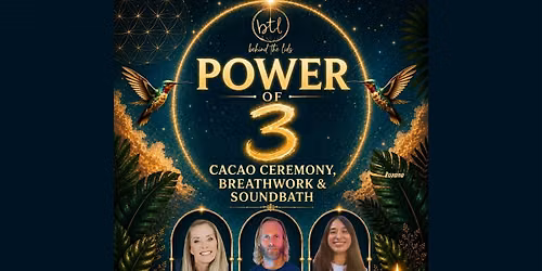 Power of 3: Cacao, Breathwork, and Sound Healing (PREMIUM EVENT)