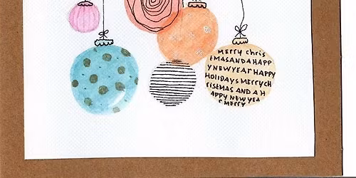 AJs on Hanover Craft Night - Holiday Cards Edition!