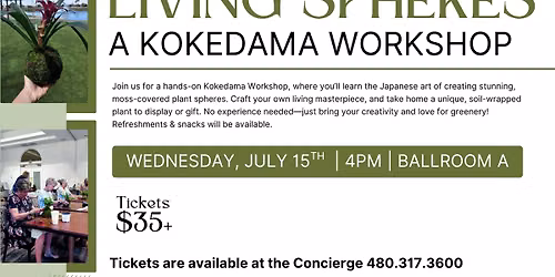 Living Spheres: A Kokedama Workshop