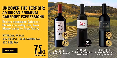 Uncover the Terroir:  American Premium Cabernet Expressions