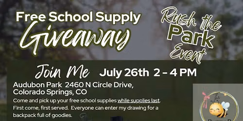 Rush the Park School Supply Drive