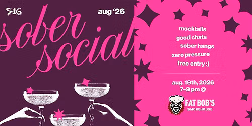 August Sober Social: Fat Bob's Smokehouse