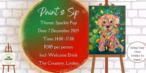 Paint & Sip: Sparkle Pup