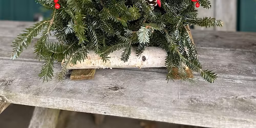 Winter Birch Log Decoration Class