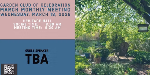 March Monthly Garden Club Meeting