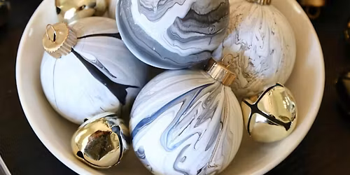 Paint Poured \u201cHoliday Ornaments\u201d!