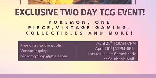Exclusive 2 Day TCG Event @ Gamerheadz!