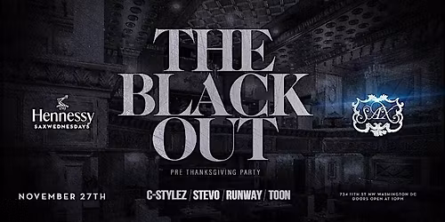 Sax Wednesdays Pre Thanksgiving Party