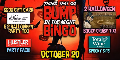 Things that Go BUMP in the Night Bingo at the Brit Almaden!