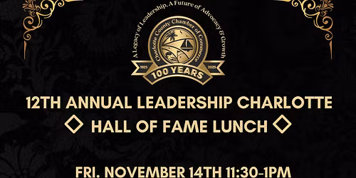 Leadership Charlotte Hall of Fame Lunch