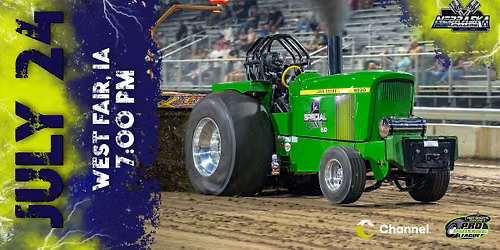 \ud83d\udd25 WEST FAIR TRUCK & TRACTOR PULL  - With Nebraska Bush Pullers