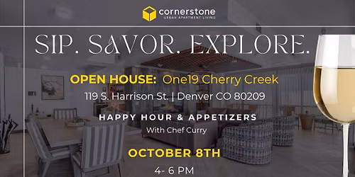 Sip & Savor Open House at One19 Cherry Creek 