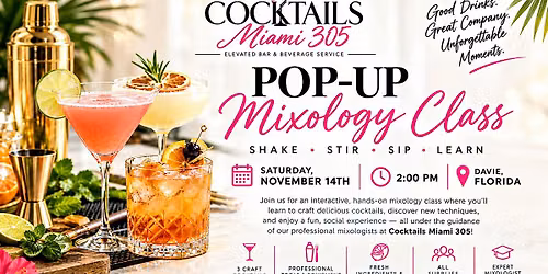 Pop-Up Mixology Class