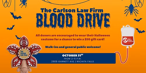 Stranger Things Halloween Blood Drive | The Carlson Law Firm