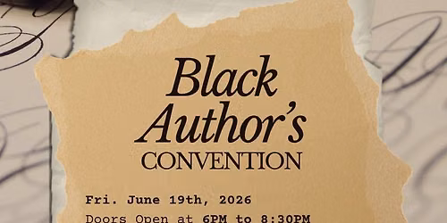 The Black Author's Convention