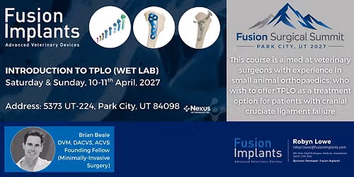 Introduction To TPLO (2 Days)