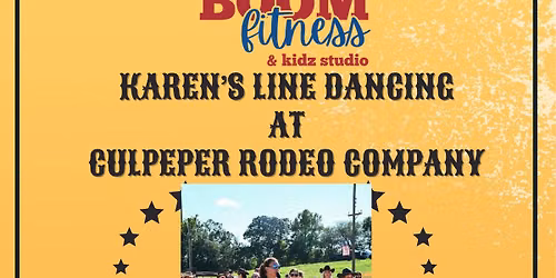 Karen's Line Dancing-BOOM Fitness at Culpeper Rodeo Company