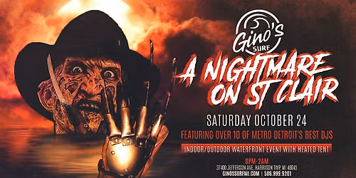 A Nightmare On St Clair at Gino's Surf on Saturday, October 24th!