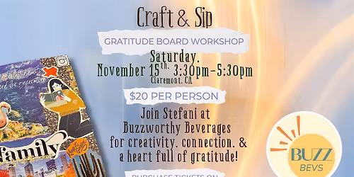 Craft & Sip: Gratitude Board Workshop
