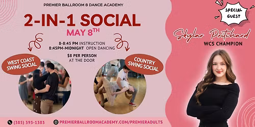 2-in-1 West Coast Swing & Country Swing Social (with Skylar Pritchard)