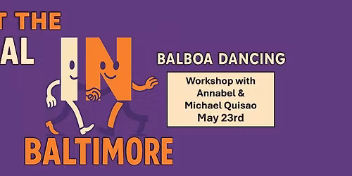 Annabel and Michael Quisao come to Baltimore!