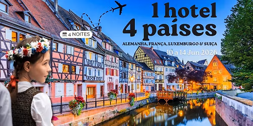 \u26f0\ufe0f Viagem: 1 Hotel, 4 Pa\u00edses