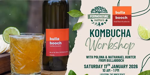 Kombucha Workshop with Polona & Nathanel Hunter from BullaBooch