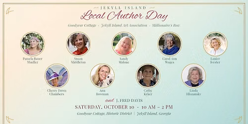 Jekyll Island Local Author Day at Goodyear Cottage