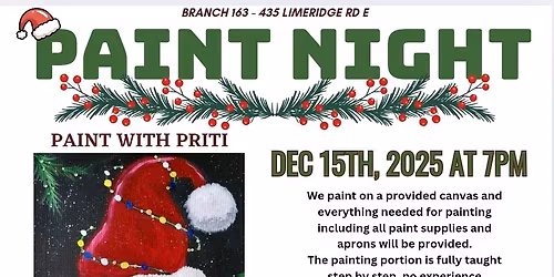 Paint Night at the Hamilton Legion