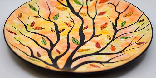 Autumn Tree Plate\/Platter