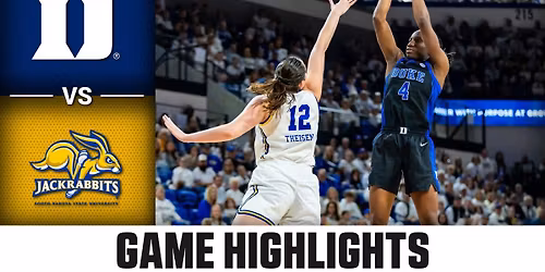 South Dakota State Jackrabbits at Duke Blue Devils Womens Basketball