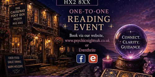 Psychic Nights UK at The Foot. Book your reading using the QR code :-)