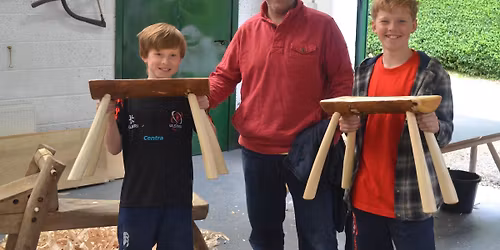 Kids & Parents: Make a Rustic Stool
