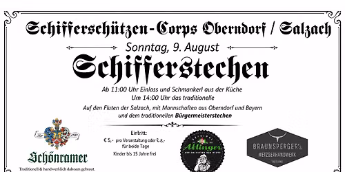 Schifferstechen auf der Salzach