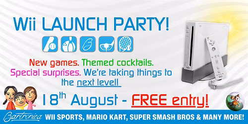 Bartronica Nintendo Wii Launch Party