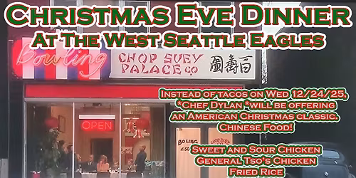 Christmas Eve Dinner - Wednesday 12\/24\/25