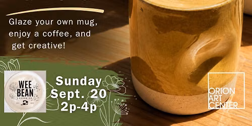 Coffee Mug Glazing Workshop at Wee Bean Coffee Co!