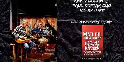 Kevin and Paul at Mad Co Brew House and Pizza, Marshall