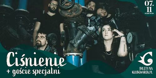 Ci\u015bnienie + go\u015bcie specjalni | 07\/11\/2025 | Krak\u00f3w, Klub Gwarek