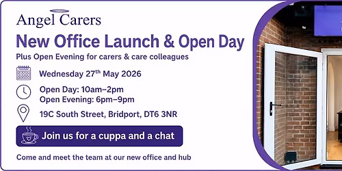Angel Carers New Office Launch \/ Open Day \/ Introduction to our New Wellbeing Environment