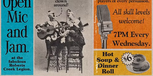 Open Mic & Jam. @ Roberts Creek Legion