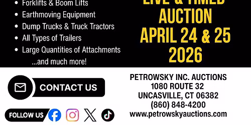 Two-Day Heavy Equipment Auction - Petrowsky Inc Auctions