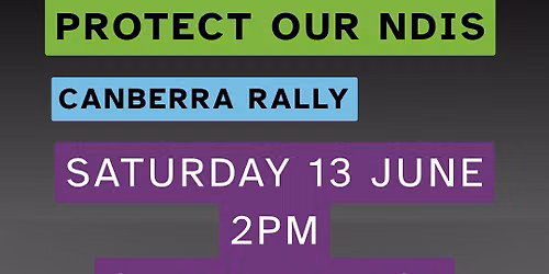 Protect Our NDIS Canberra Rally