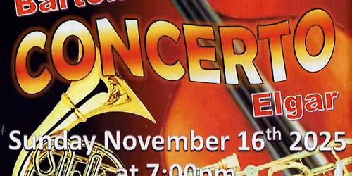 CONCERT: Elgar 'Cello Concerto, Bartok Concerto for Orchestra, Brahms Hungarian Dances