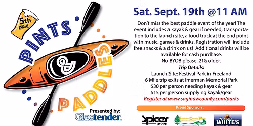 5th Annual Pints & Paddles