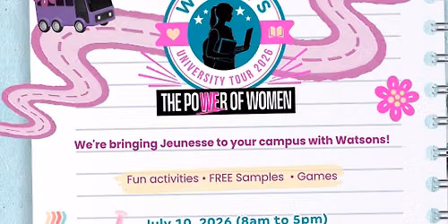 Jeunesse Anion x Watsons Women's University Tour 2026: PWU Philippine Women's University