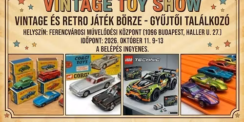 Vintage \u00e9s retro j\u00e1t\u00e9k b\u00f6rze \u00e9s gy\u0171jt\u0151i tal\u00e1lkoz\u00f3.