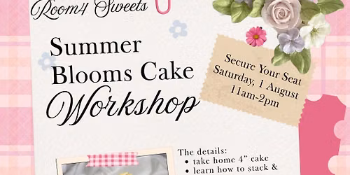 Korean buttercream flowers workshop