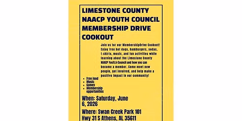 Limestone County NAACP Youth Council Membership Drive Cookout